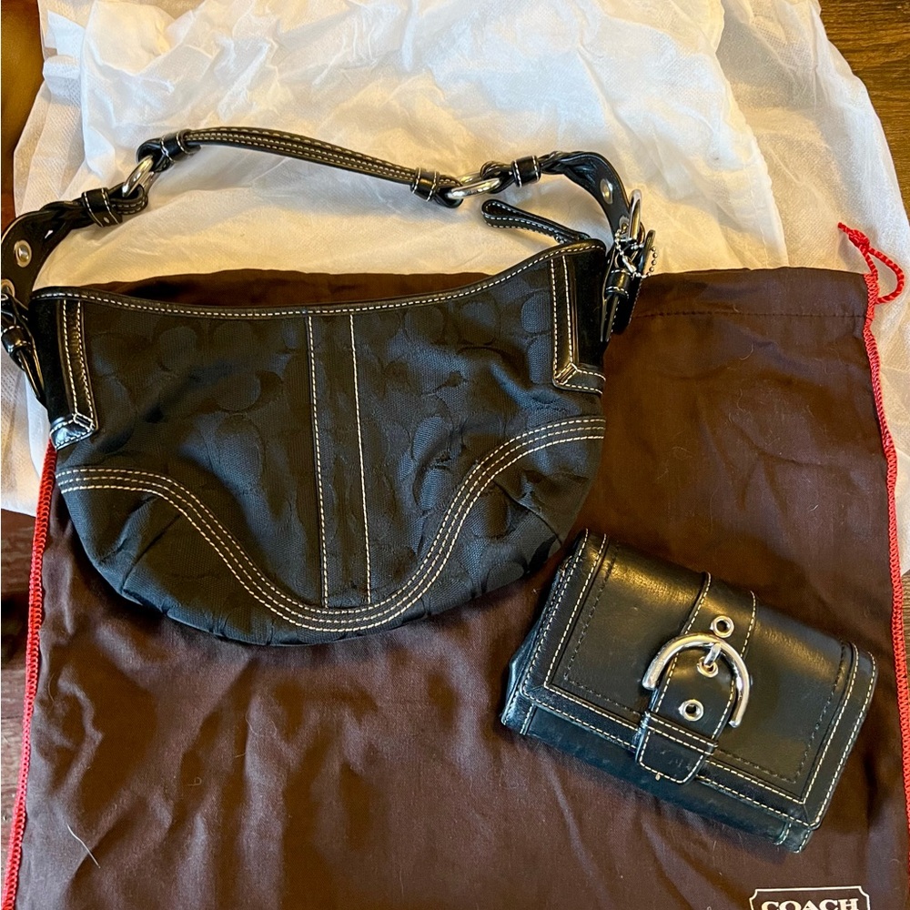 Coach bag and wallet